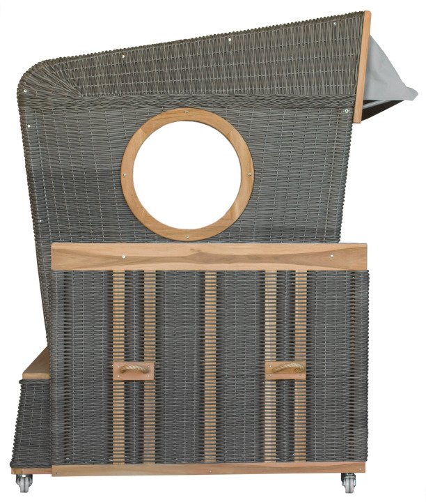 Gosch-Lounge Strandkorb 6-Sitzer Teak du...